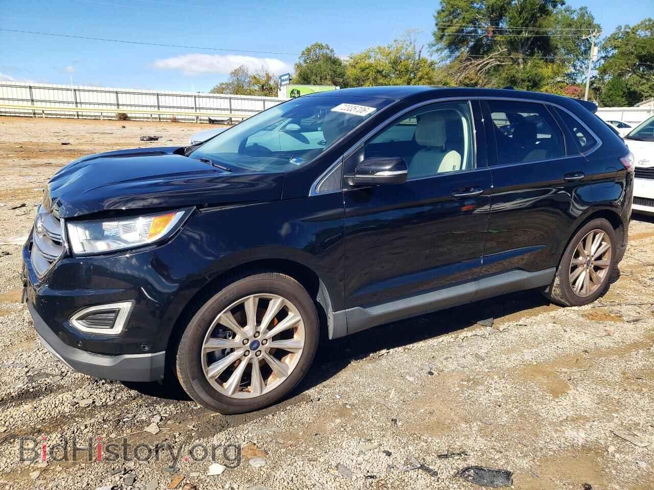 2018 Ford EDGE Titanium (VIN 2FMPK3K80JBC09540) — photo 1 of 15, Copart, damage: front end
