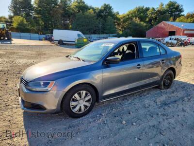 2013 Volkswagen JETTA Base, серый — VIN 3VW2K7AJ7DM258549, Copart