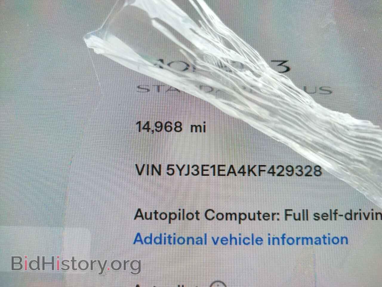 2019 TESLA MODEL 3 - VIN: 5YJ3E1EA4KF429328 - Photo 9