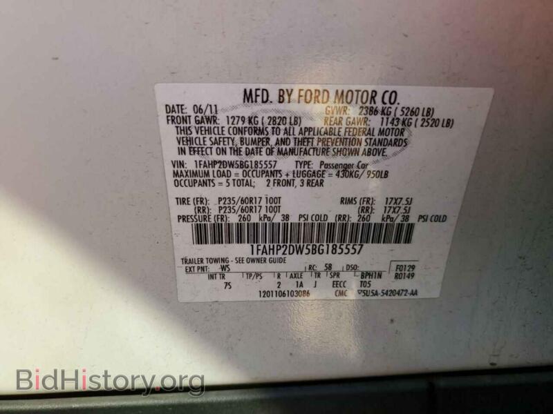 2011 Ford TAURUS (VIN 1FAHP2DW5BG185557) — photo 12 of 12