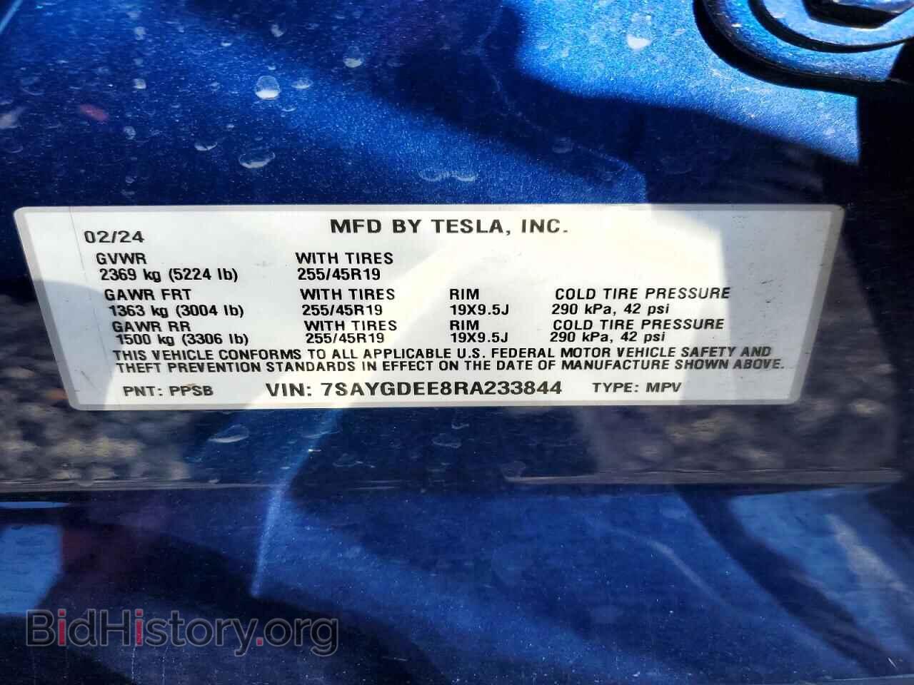 2024 TESLA MODEL Y - VIN: 7SAYGDEE8RA233844 - Фото 13