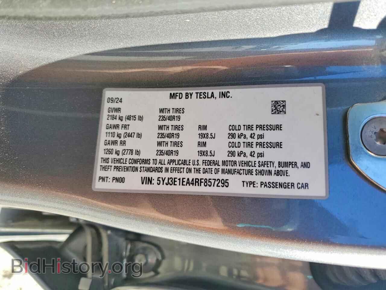 2024 TESLA MODEL 3 - VIN: 5YJ3E1EA4RF857295 - Photo 13