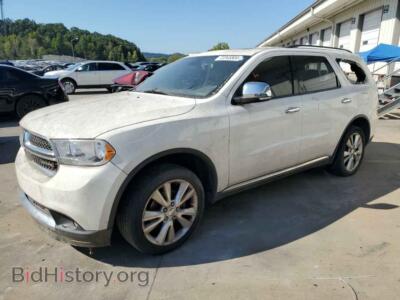 2011 Dodge DURANGO Crew, white — VIN 1D4RD4GGXBC598494, Copart