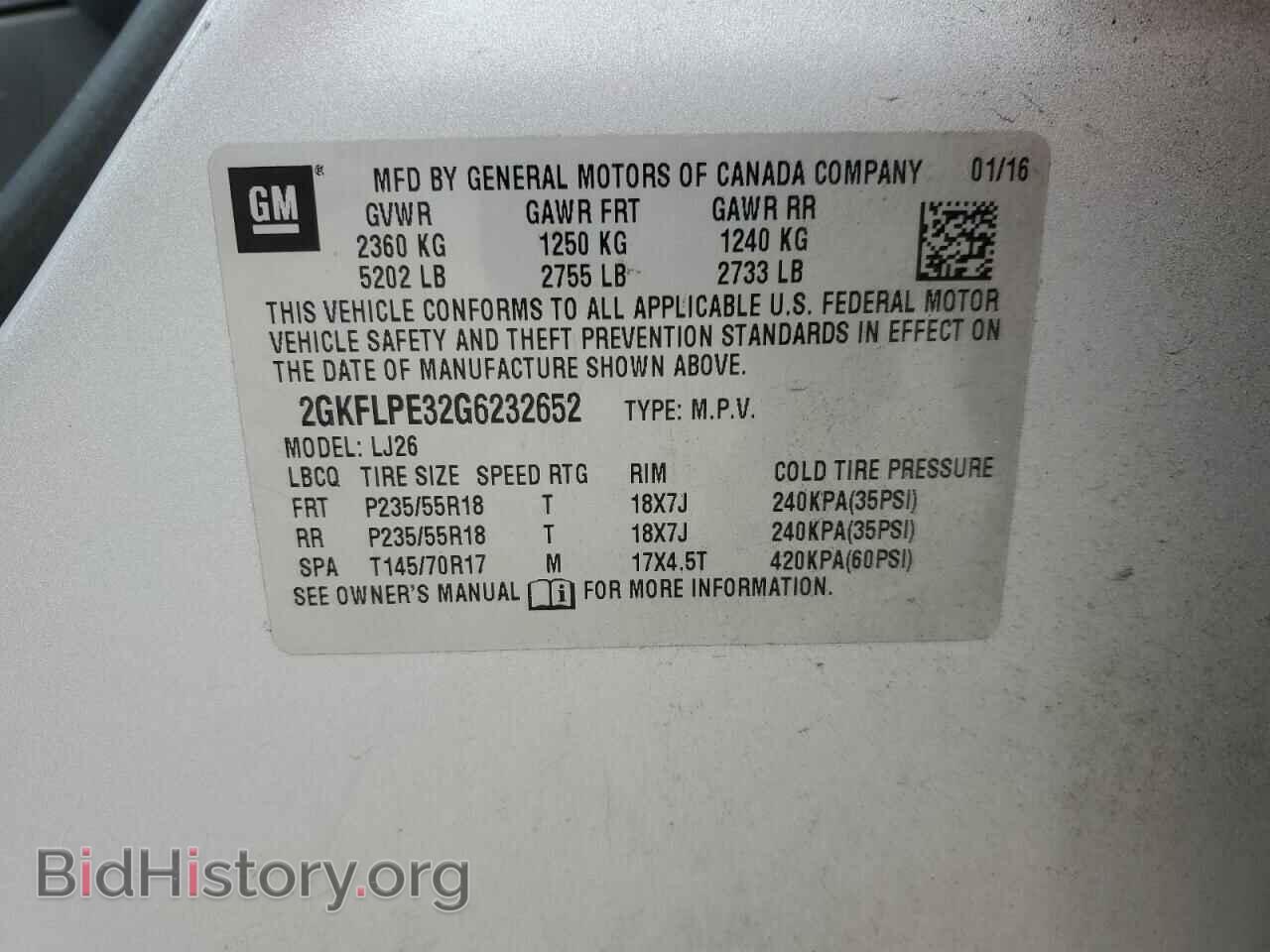 2016 GMC TERRAIN - VIN: 2GKFLPE32G6232652 - Фото 14