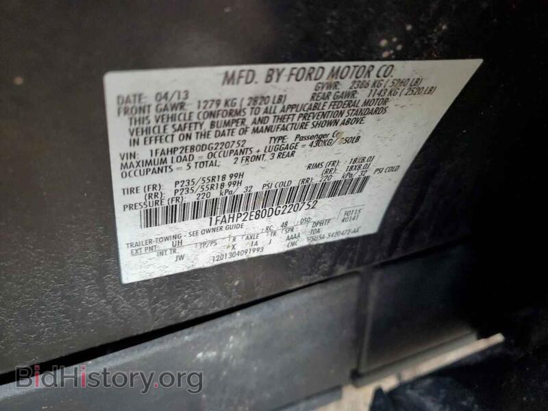 2013 Ford TAURUS (VIN 1FAHP2E80DG220752) — photo 12 of 12