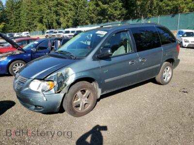 2006 Dodge CARAVAN SXT, teal — VIN 1D4GP45R36B574276, Copart