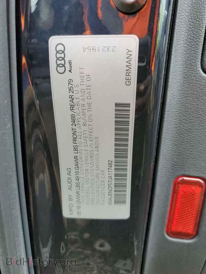2018 AUDI A5 - VIN: WAUENCF57JA117482 - Фото 12