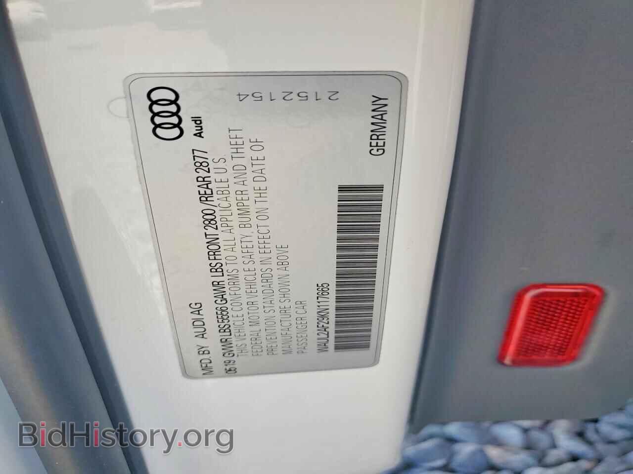 2019 AUDI A6 - VIN: WAUL2AF29KN117665 - Photo 12