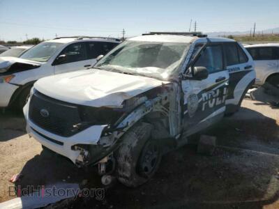 2022 Ford EXPLORER Police Interceptor, white — VIN 1FM5K8AB9NGB59351, Copart