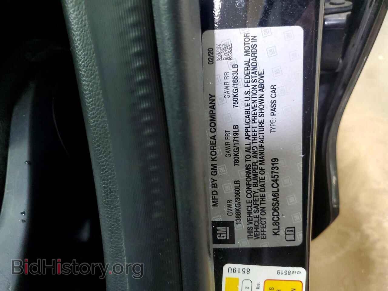 2020 CHEVROLET SPARK - VIN: KL8CD6SA6LC457319 - Фото 12
