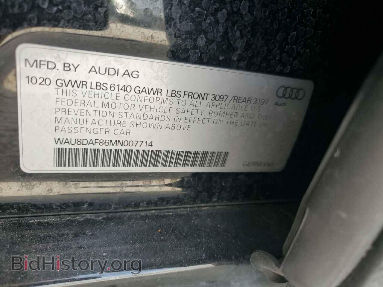 2021 AUDI A8 - VIN: WAU8DAF86MN007714 - Фото 13