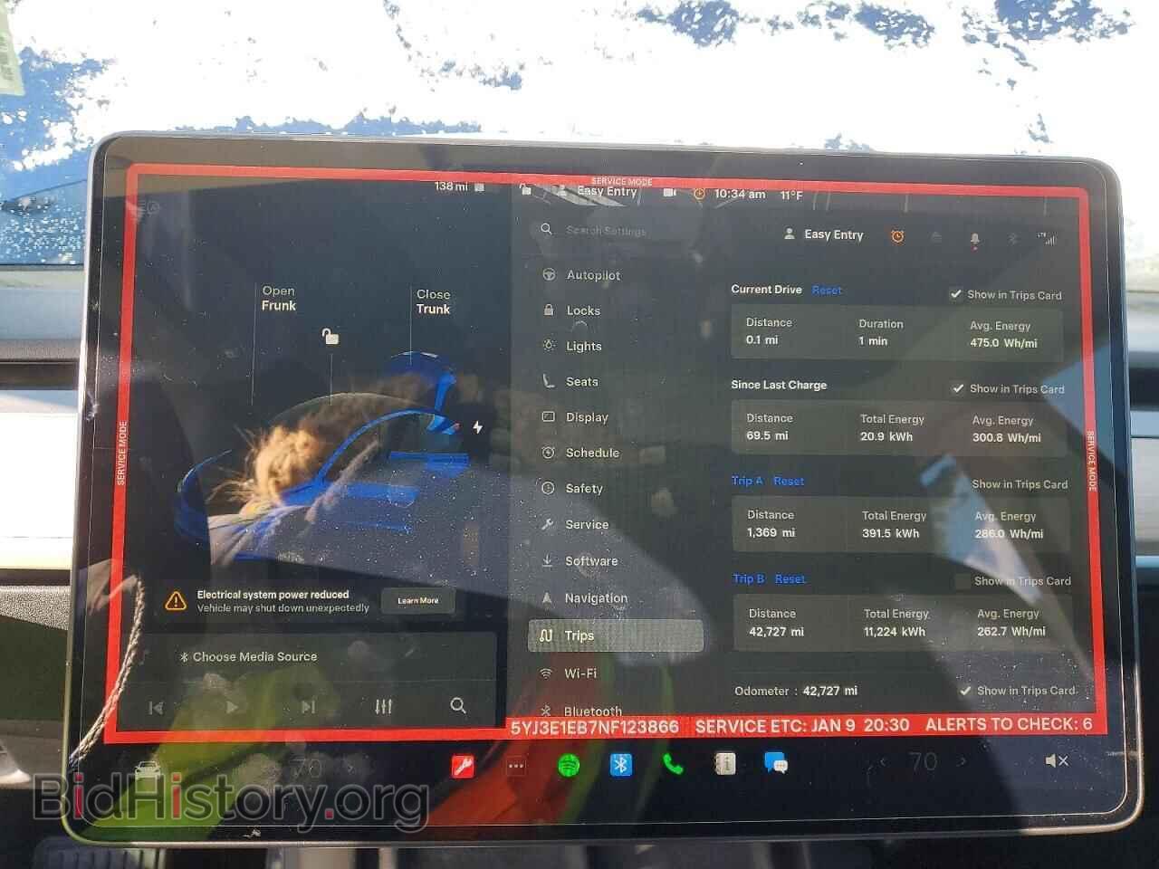 2022 TESLA MODEL 3 - VIN: 5YJ3E1EB7NF123866 - Photo 9