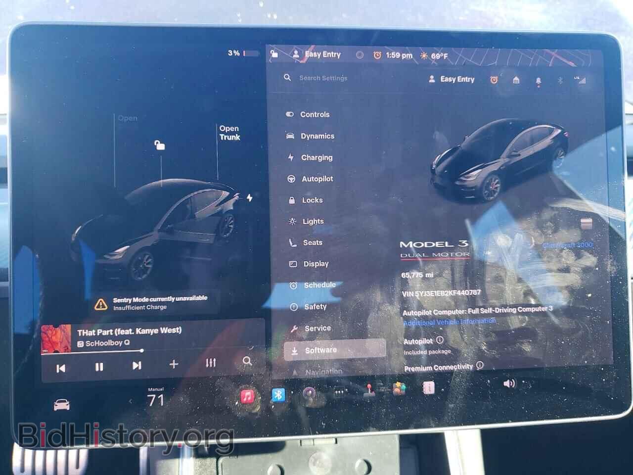 2019 TESLA MODEL 3 - VIN: 5YJ3E1EB2KF440787 - Фото 9