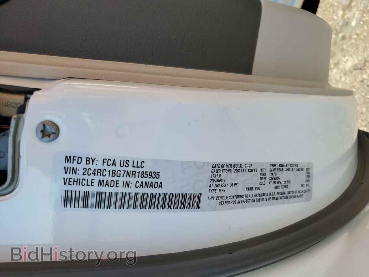 2022 CHRYSLER PACIFICA - VIN: 2C4RC1BG7NR185935 - Photo 14