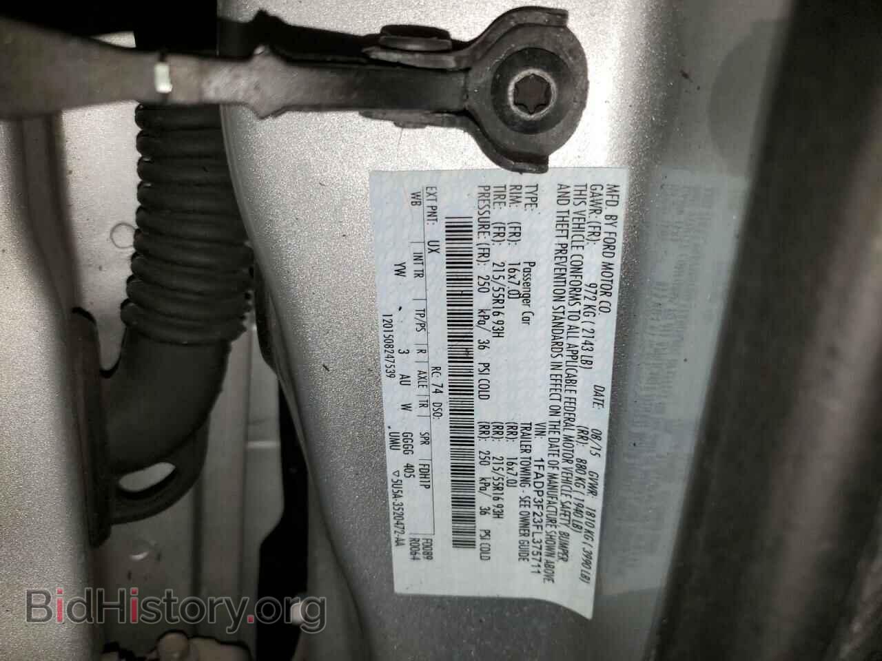 2015 FORD FOCUS - VIN: 1FADP3F23FL375711 - Фото 12