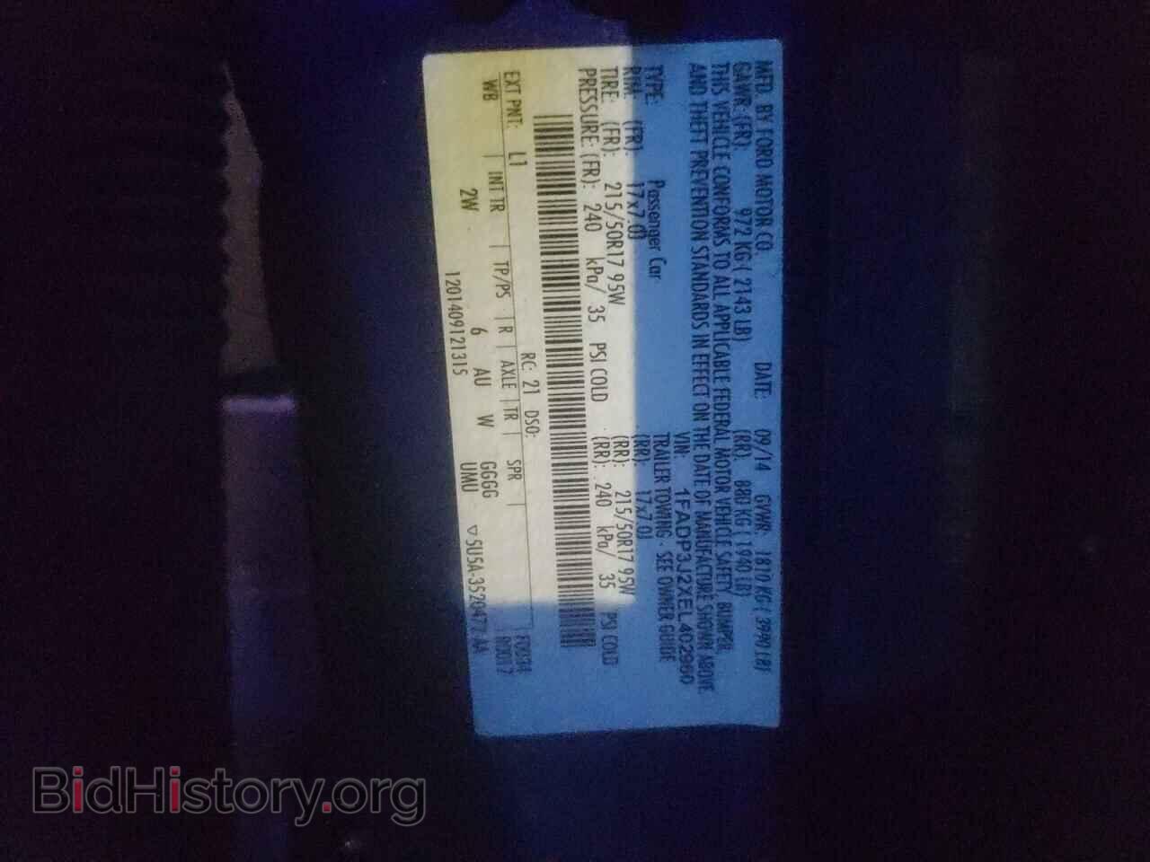2014 FORD FOCUS - VIN: 1FADP3J2XEL402960 - Фото 13