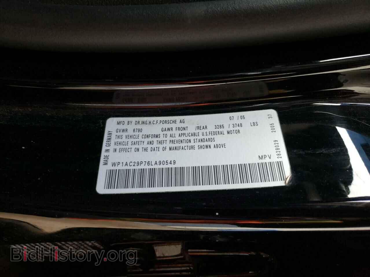 2006 PORSCHE CAYENNE - VIN: WP1AC29P76LA90549 - Фото 13
