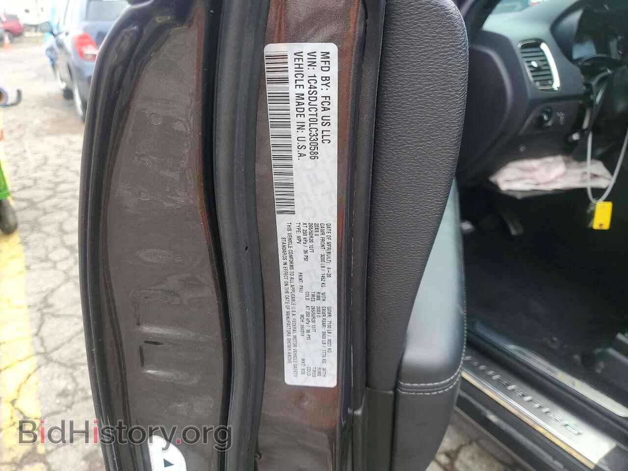 2020 DODGE DURANGO - VIN: 1C4SDJCT0LC330586 - Photo 13