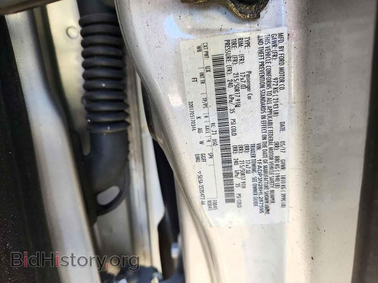 2017 FORD FOCUS - VIN: 1FADP3N28HL287595 - Photo 12