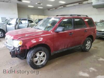 2010 Ford ESCAPE Escape XLT, темно-бордовый — VIN 1FMCU0DG2AKA30949, Copart
