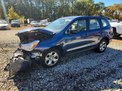 2014 Subaru FORESTER 2.5I, blue — VIN JF2SJAAC5EH481958, Copart