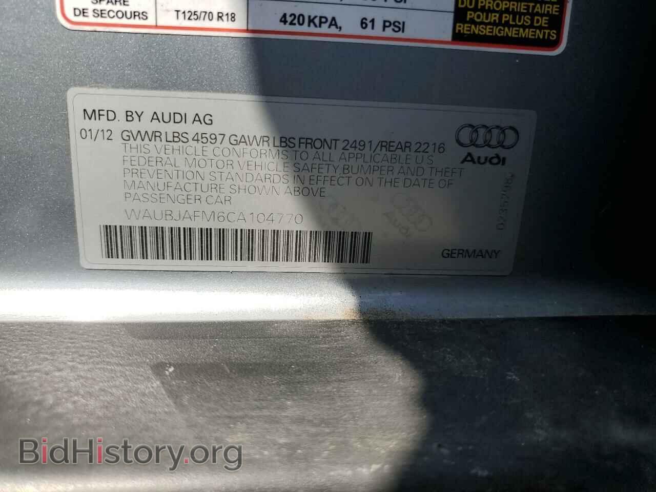 2012 AUDI A3 - VIN: WAUBJAFM6CA104770 - Photo 12