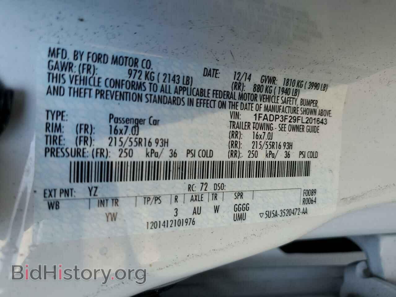 2015 FORD FOCUS - VIN: 1FADP3F29FL201643 - Photo 12
