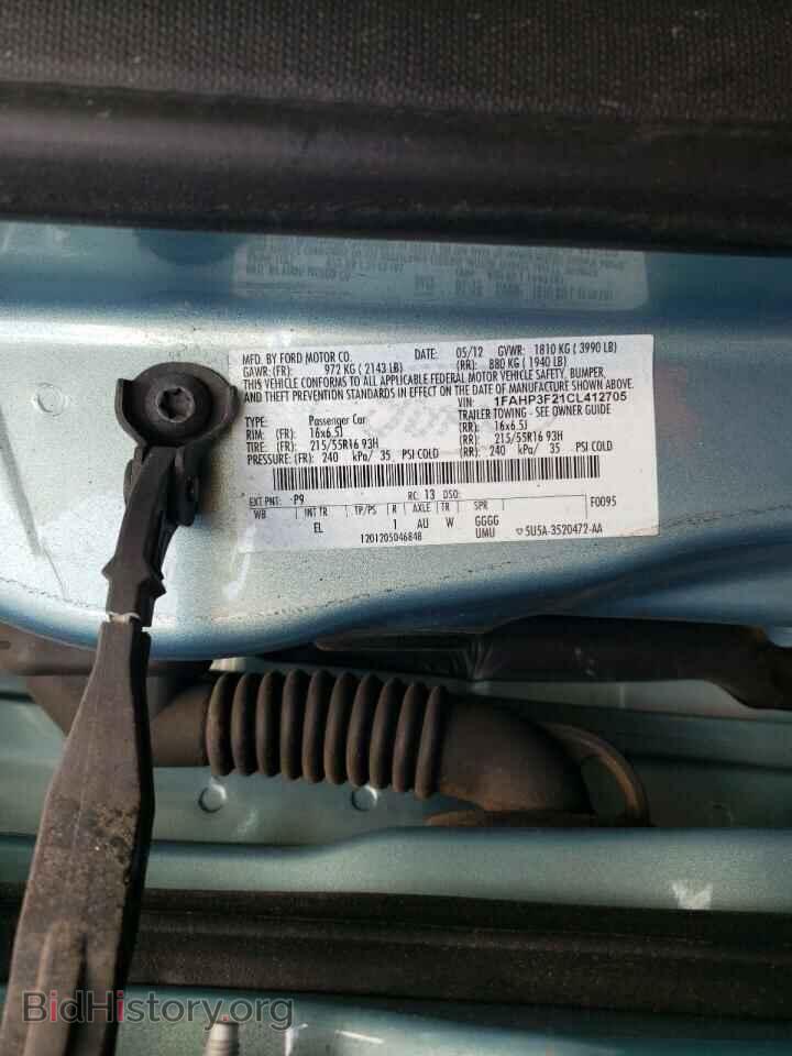 2012 FORD FOCUS - VIN: 1FAHP3F21CL412705 - Фото 12