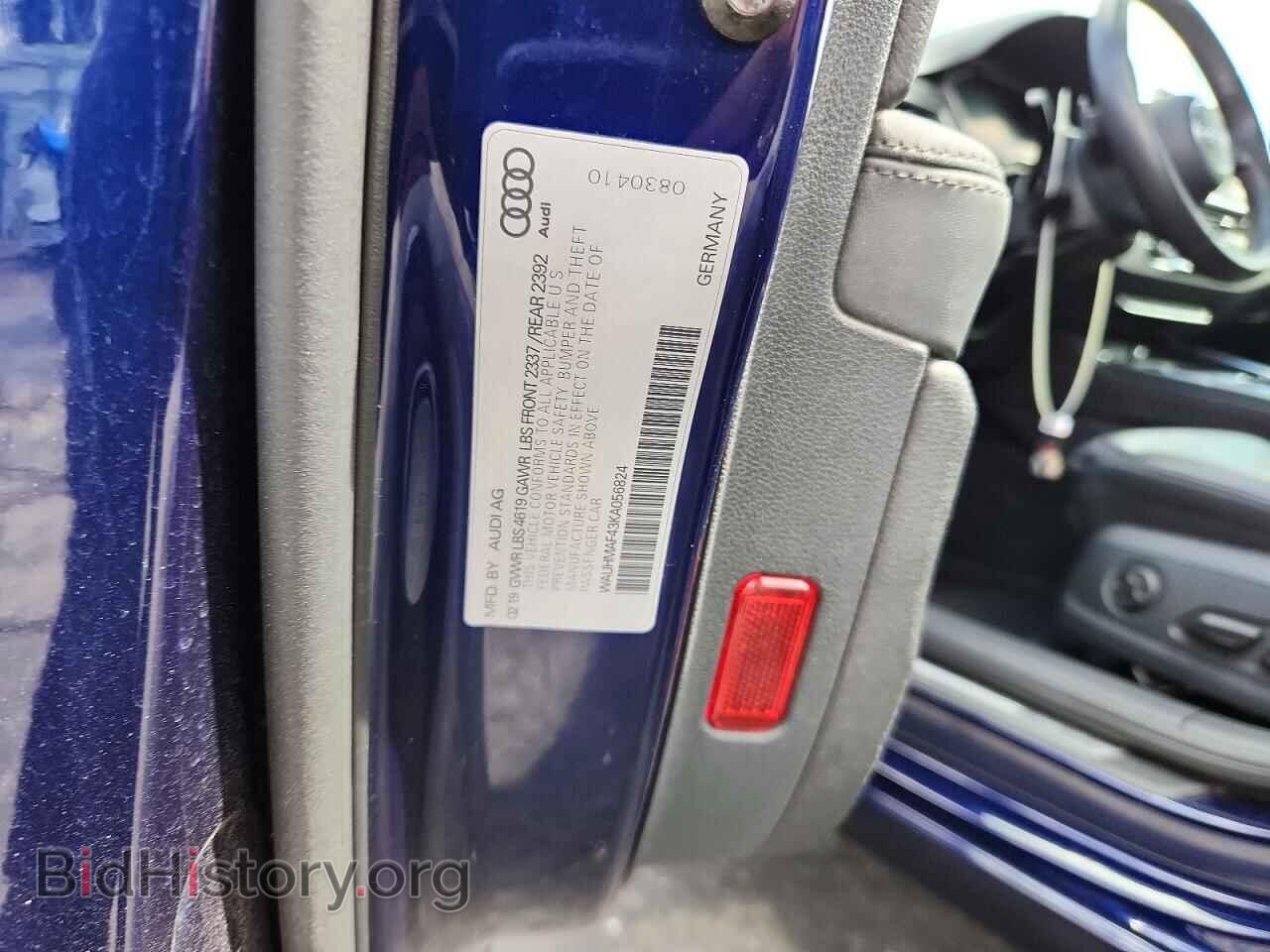 2019 AUDI A4 - VIN: WAUHMAF43KA056824 - Photo 13