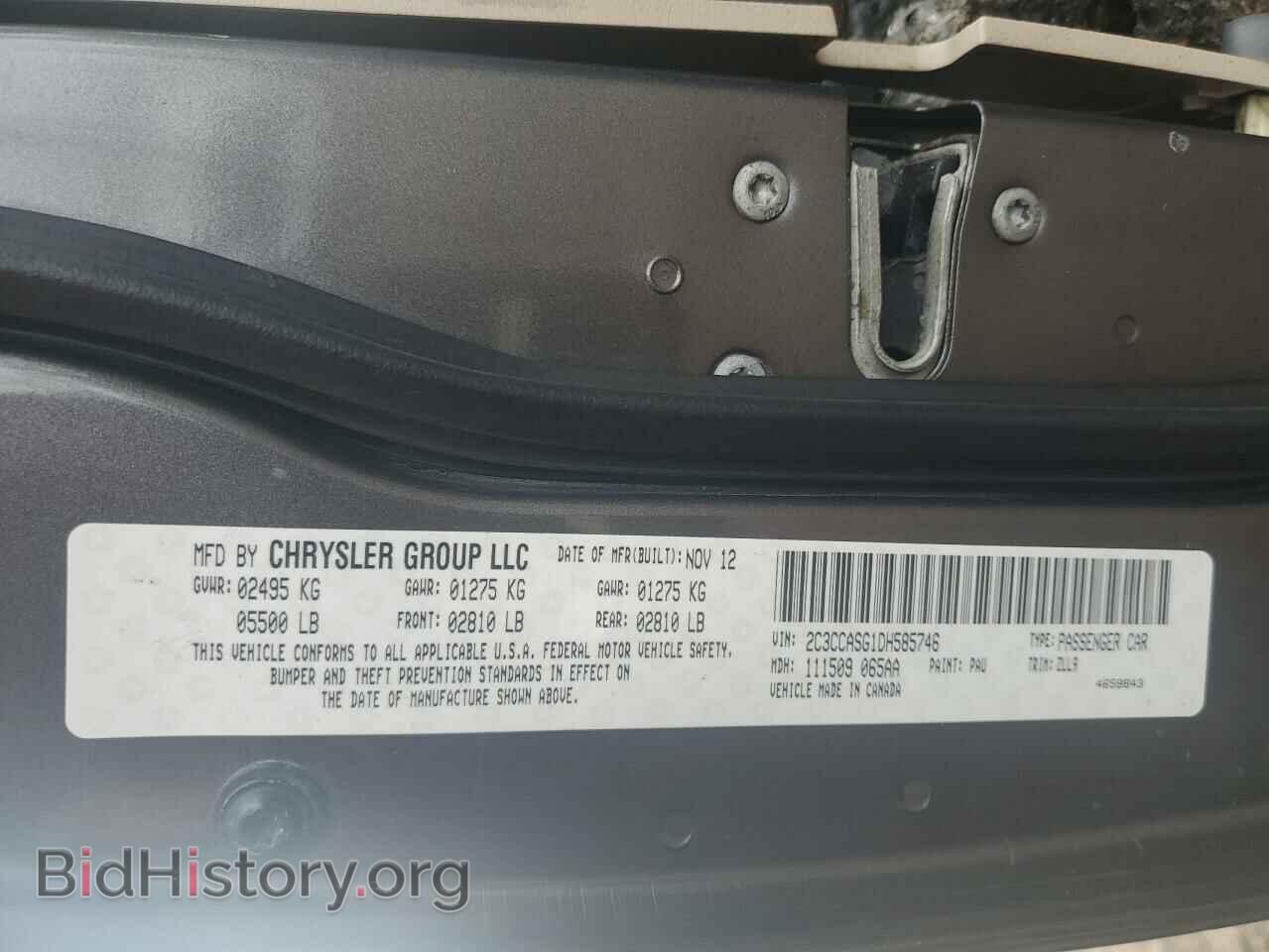 2013 CHRYSLER 300 - VIN: 2C3CCASG1DH585746 - Photo 12