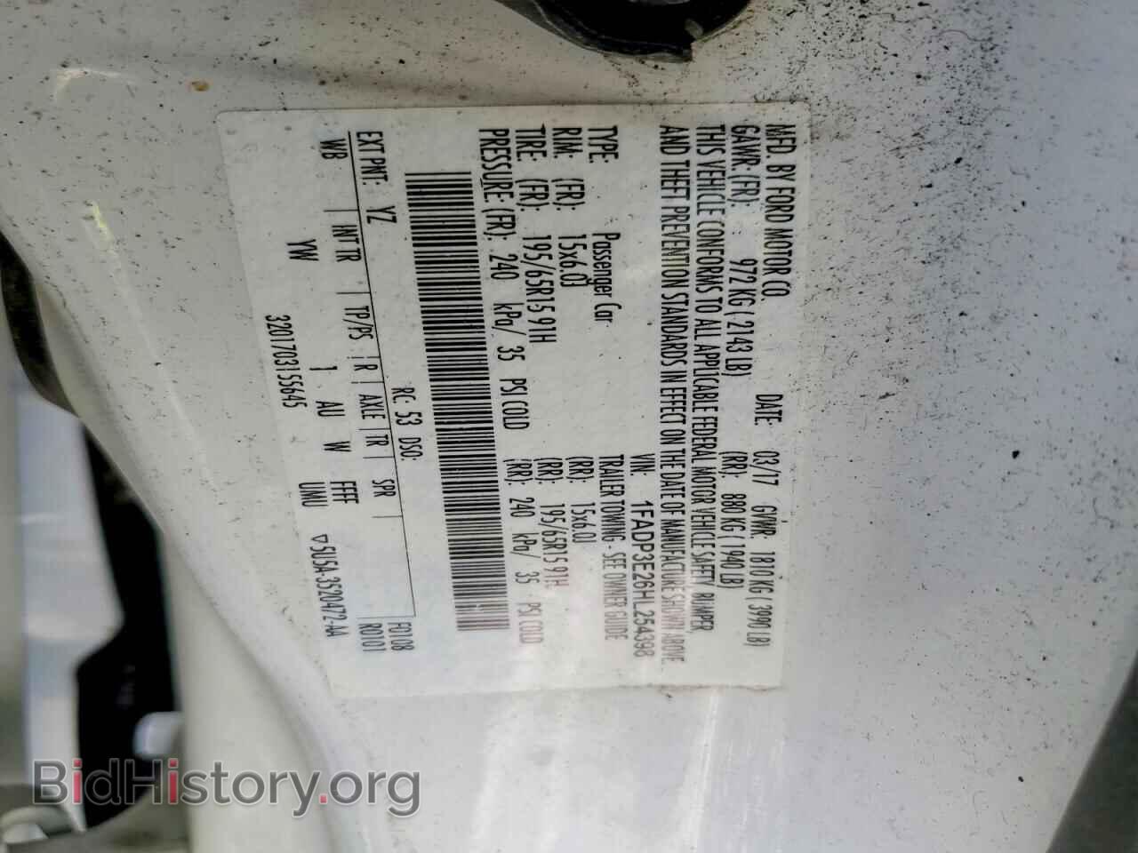 2017 FORD FOCUS - VIN: 1FADP3E26HL254398 - Фото 12
