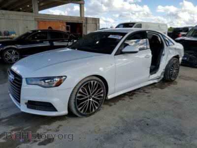 2018 Audi A6 A6 PREMIUM, белый — VIN WAUC8AFC5JN039374, Copart