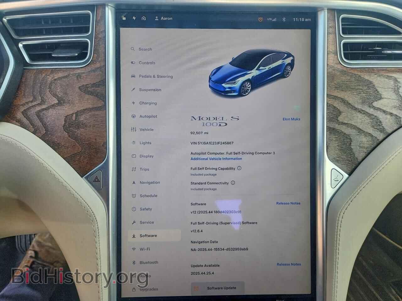 2018 TESLA MODEL S - VIN: 5YJSA1E23JF245867 - Photo 9