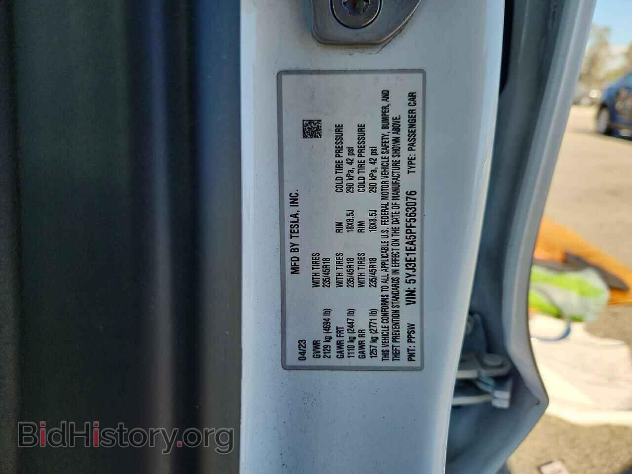 2023 TESLA MODEL 3 - VIN: 5YJ3E1EA5PF563076 - Photo 13
