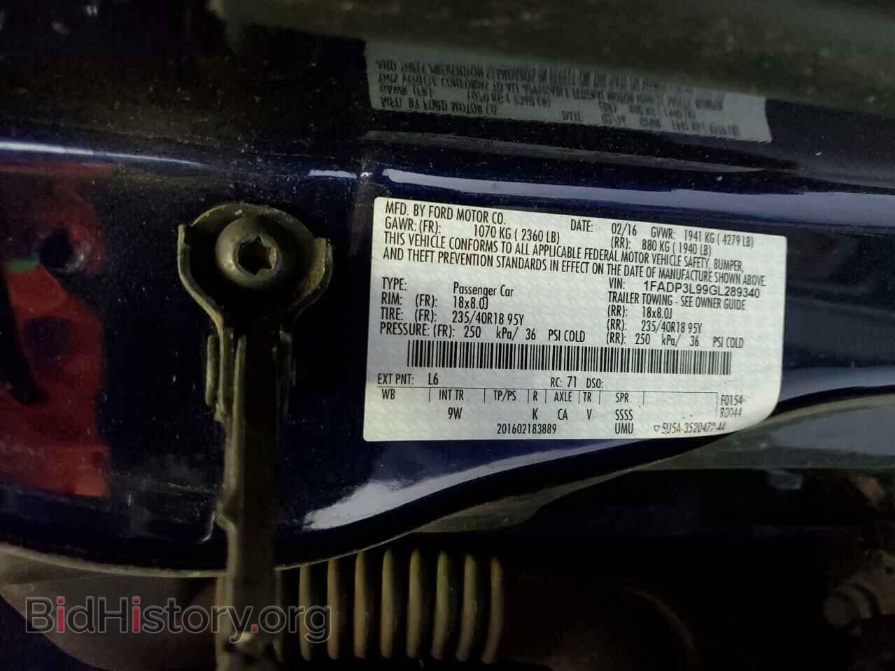2016 FORD FOCUS - VIN: 1FADP3L99GL289340 - Фото 13