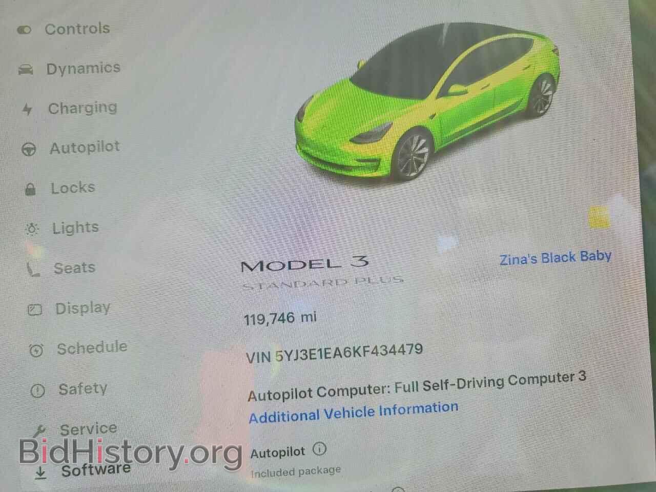 2019 TESLA MODEL 3 - VIN: 5YJ3E1EA6KF434479 - Photo 9
