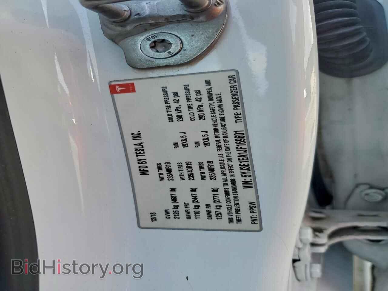 2018 TESLA MODEL 3 - VIN: 5YJ3E1EA1JF169601 - Photo 13