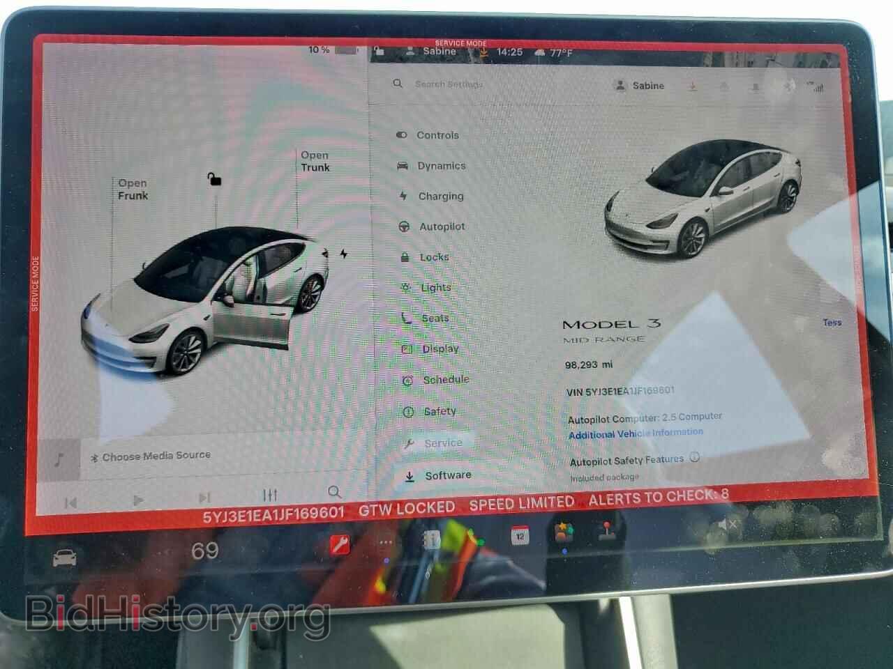 2018 TESLA MODEL 3 - VIN: 5YJ3E1EA1JF169601 - Photo 9