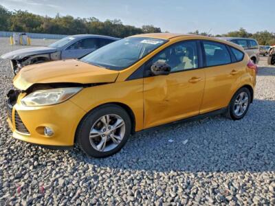 2012 Ford FOCUS SE, yellow — VIN 1FAHP3K26CL188076, Copart