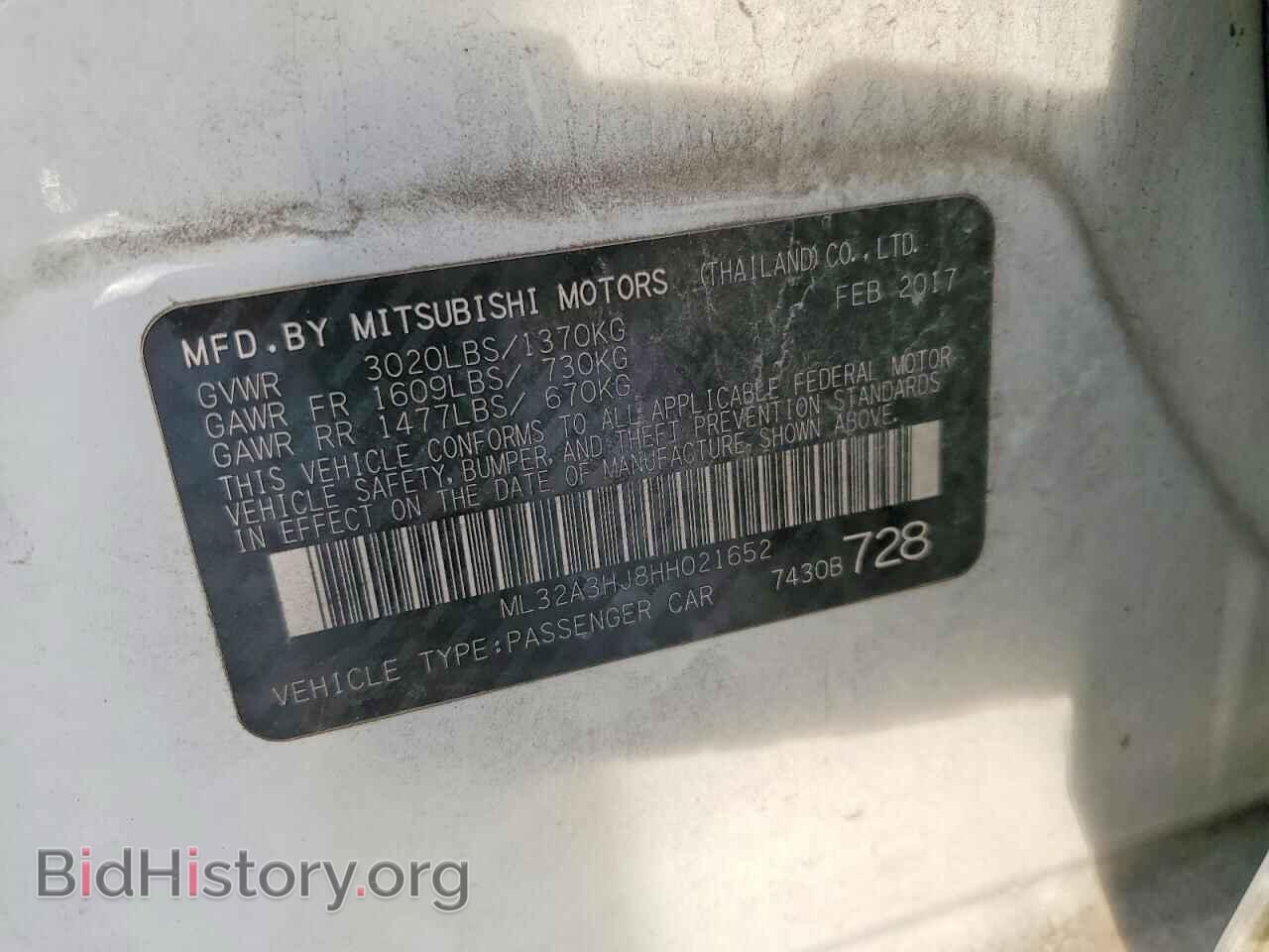 2017 MITSUBISHI MIRAGE - VIN: ML32A3HJ8HH021652 - Фото 12