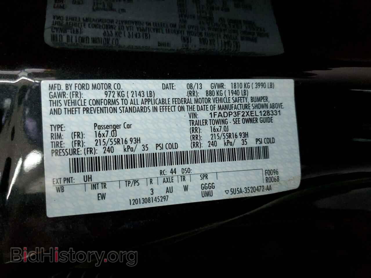 2014 FORD FOCUS - VIN: 1FADP3F2XEL128331 - Photo 13