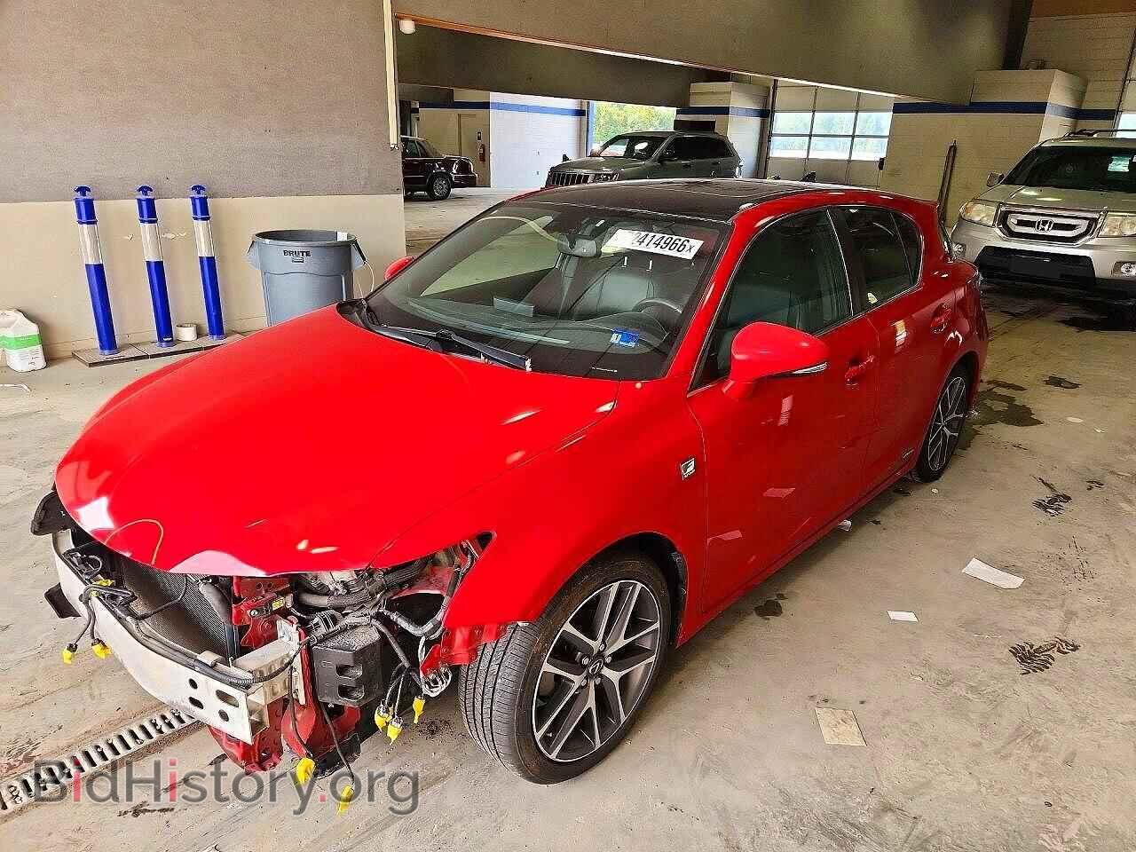 Фотография JTHKD5BH9G2265185 - LEXUS CT 200 2016