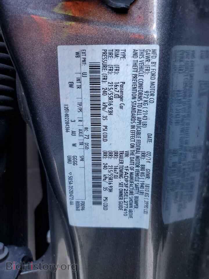2014 FORD FOCUS - VIN: 1FADP3F25EL277410 - Фото 12