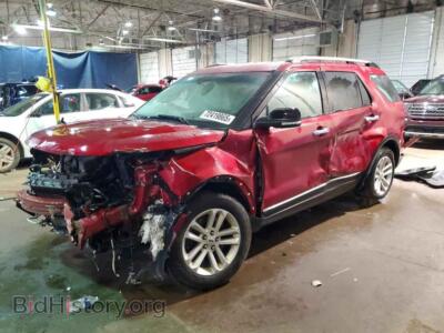 2015 Ford EXPLORER XLT, red — VIN 1FM5K7D81FGC61688, Copart