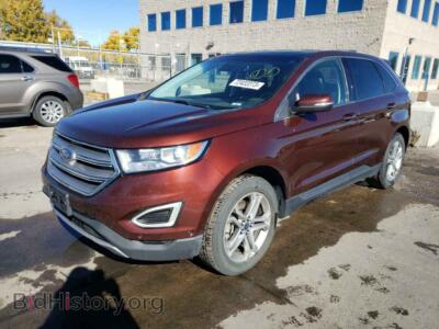 2015 Ford EDGE Edge Titan, темно-бордовый — VIN 2FMPK4K99FBC18274, Copart
