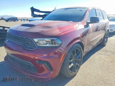 2021 Dodge DURANGO SRT Hellcat, бордовый — VIN 1C4SDJH98MC890662, Copart