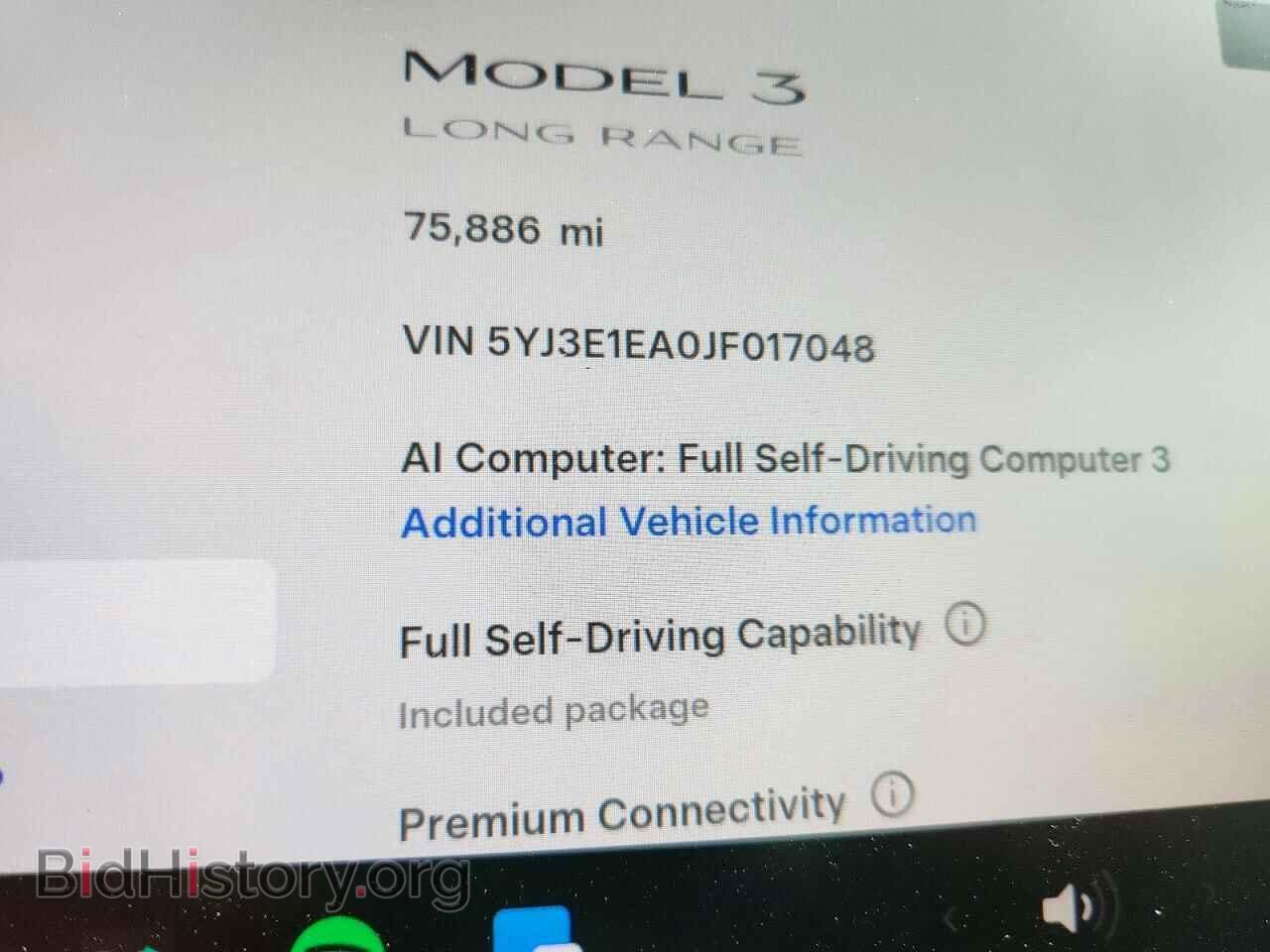 2018 TESLA MODEL 3 - VIN: 5YJ3E1EA0JF017048 - Photo 9