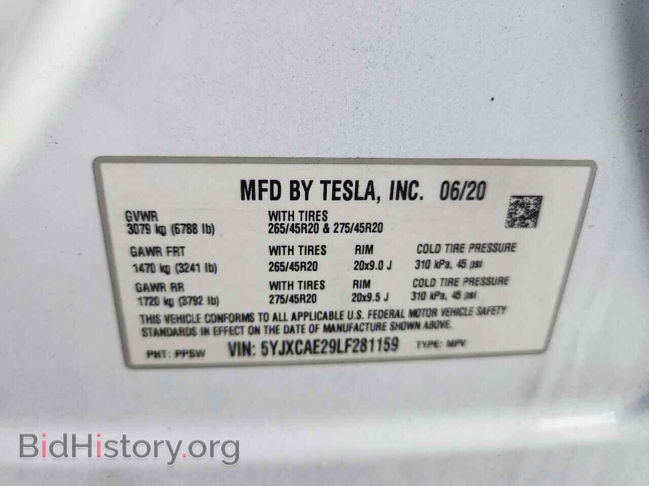 2020 TESLA MODEL X - VIN: 5YJXCAE29LF281159 - Photo 14