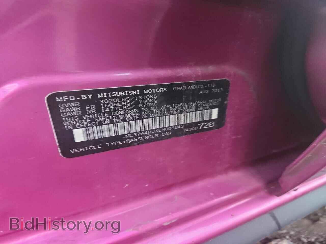 2014 MITSUBISHI MIRAGE - VIN: ML32A4HJXEH005843 - Photo 12