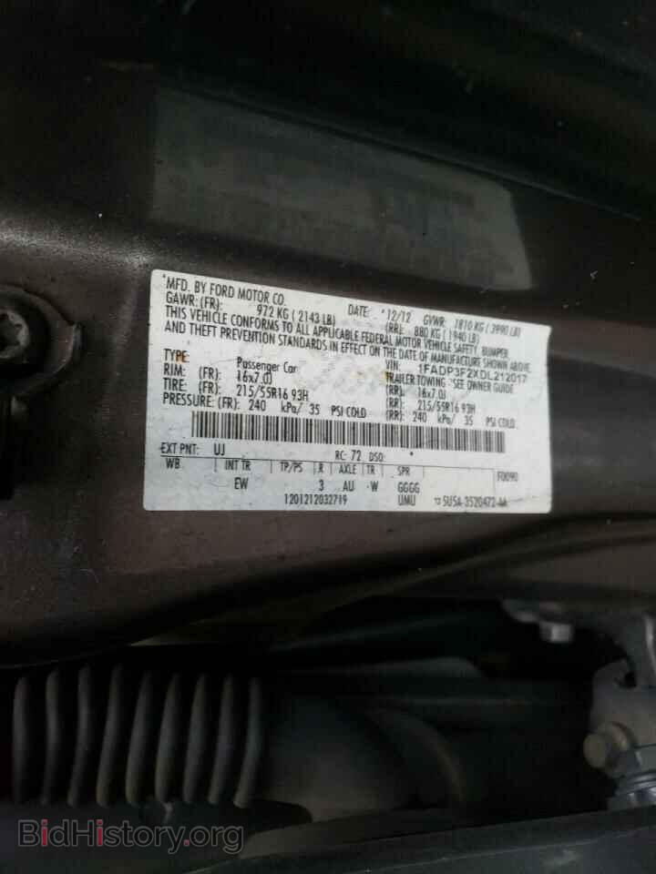 2013 FORD FOCUS - VIN: 1FADP3F2XDL212017 - Фото 12